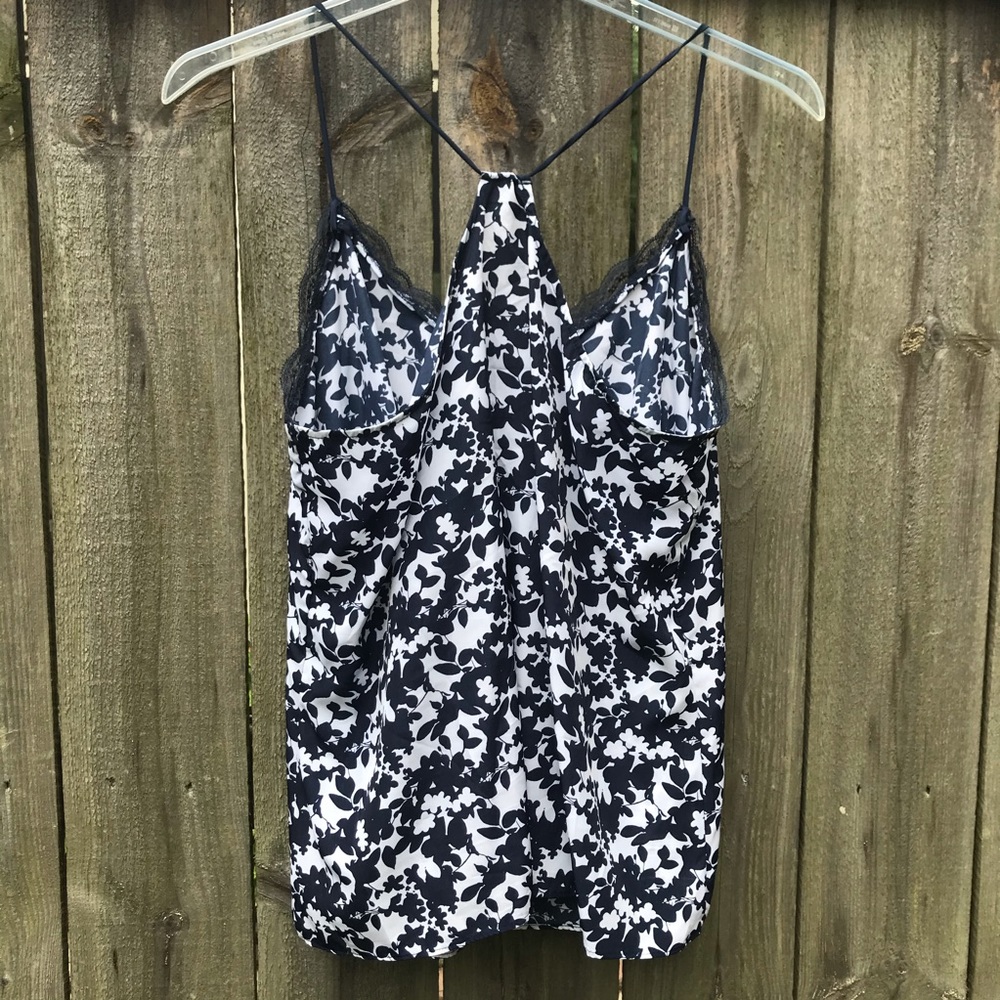 Women’s NY&Co Floral and Lace Cami Tank - Picture 7 of 13